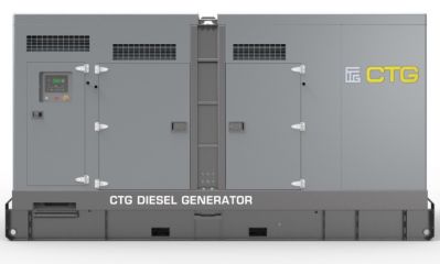 Дизельный генератор CTG 500C в кожухе